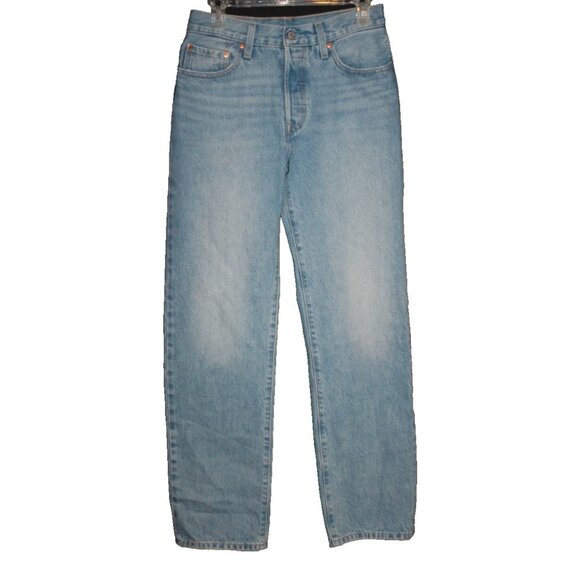 Levi's 501 90's Light Wash Women'sSize 26 Jeans 28x32 (Actual) 100% Cotton - Picture 1 of 2
